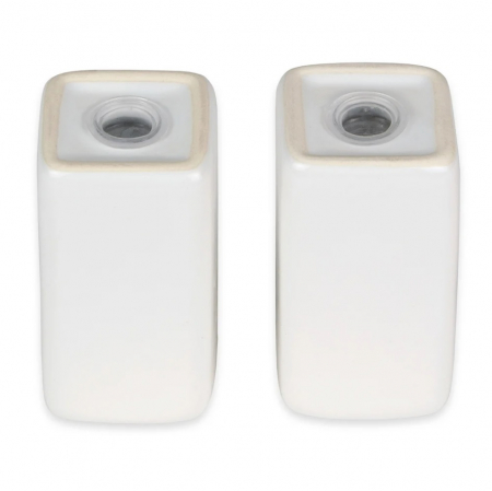 Set doua recipiente sare si pieper Siaki Collection, portelan, 8x9 cm, alb [1]
