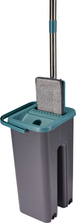 Mopuri, maturi si galeti - Set mop cu galeata Koopman International, plastic/metal, 19x17x36cm, gri