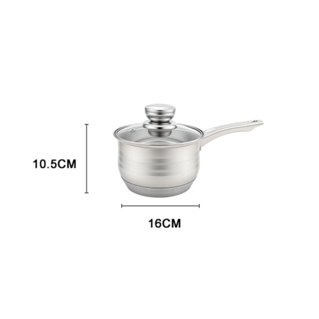 Set oale 12 piese Swiss Haus-Montreaux, otel inoxidabil, 16/18/20/24 cm, argintiu [9]