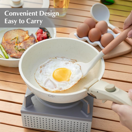 Set oale 17 piese Carl Schmidt Sohn-Cookware, aluminiu forjat, 18/20/26 cm, crem [2]