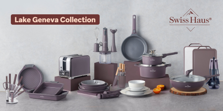 Set oale 19 piese Swiss Haus-Geneva, aluminiu, 18/20/24/28 cm, taupe [3]