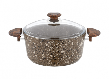 Set oale 7 piese OMS-Cookstone, aluminiu/granit, maro [2]