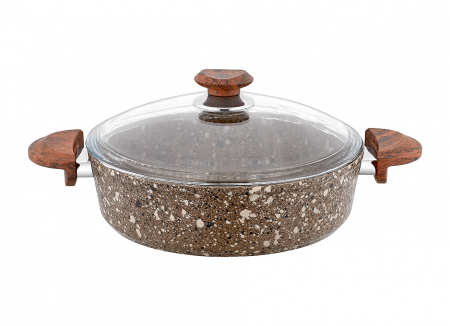 Set oale 7 piese OMS-Cookstone, aluminiu/granit, maro [3]