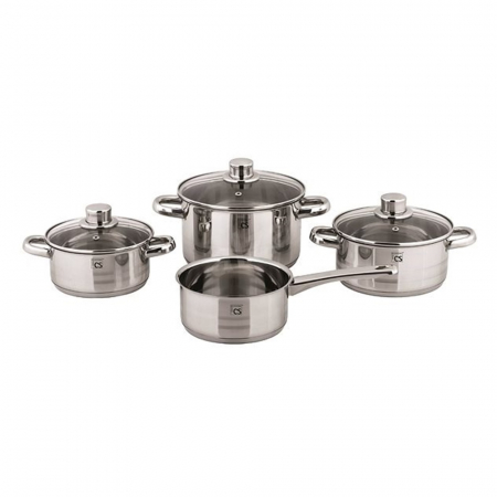 Pot sets - Carl Schmidt Sohn Belm pot set, stainless steel, silver
