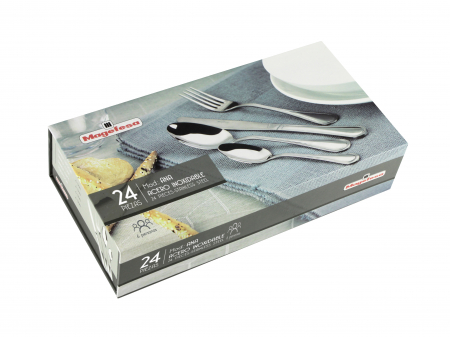Set tacamuri Magefesa-Ana, otel inoxidabil, 24 piese, cutie cadou magnetica [1]