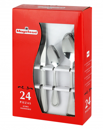Magefesa-Ana cutlery set, stainless steel, 24 pieces, window gift box [1]
