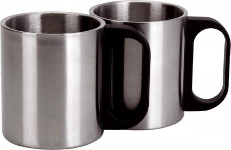 Set termos si doua cani Excellent Houseware, otel inoxidabil, 1 l, argintiu [4]