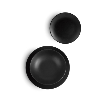 Set vase Ibili Hokkaido, portelan, 12 piese, negru [3]