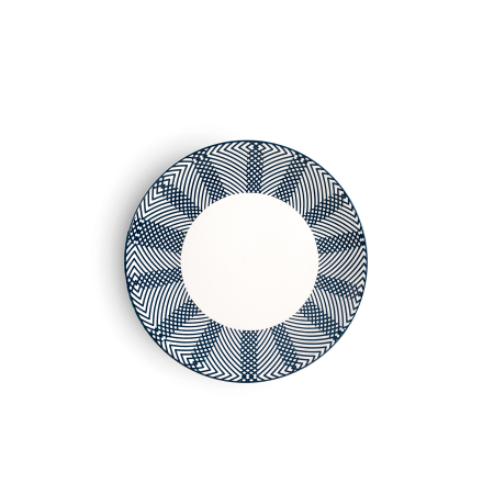 Set vase vesela Salzburg, portelan, 18 piese, alb/albastru [2]