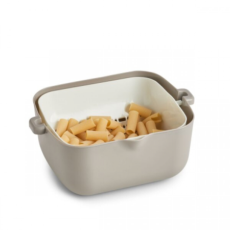 Strecuratoare alimente Zeller, plastic, 29.5x23x12, alb/gri [1]