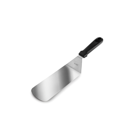 Scoops, tongs, spatulas, spoons - Spatula dreptunghiulara Ibili-Ecoprof, otel inoxidabil, 37x7 cm, negru