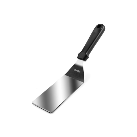 Scoops, tongs, spatulas, spoons - Spatula rectangulara Ibili-Ecoprof, otel inoxidabil, 25x7 cm, negru