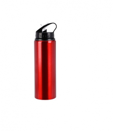 Water bottles - Excellent Houseware water bottle, aluminum, 7x25 cm, 750 ml, red