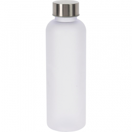 Sticla apa Excellent Houseware, plastic, 6.5x21 cm, 500 ml, transparent/alb [0]