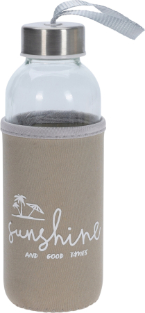 Sticle apa - Sticla apa Excellent Houseware, sticla, 6x19 cm, 400 ml, maro