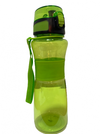 Water bottles - Excellent Houseware sports bottle, plastic, 26x8 cm, green