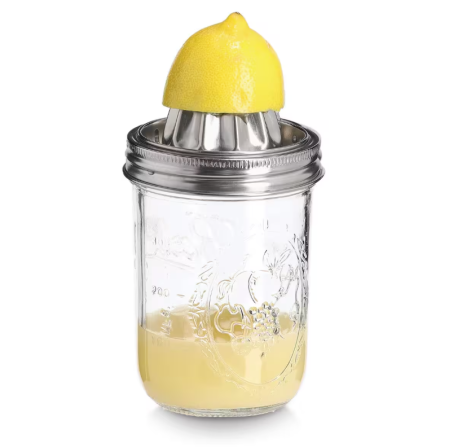 Storcator citrice Zeller, sticla/otel, 9x16 cm, 0.45 l, transparent/argintiu [1]