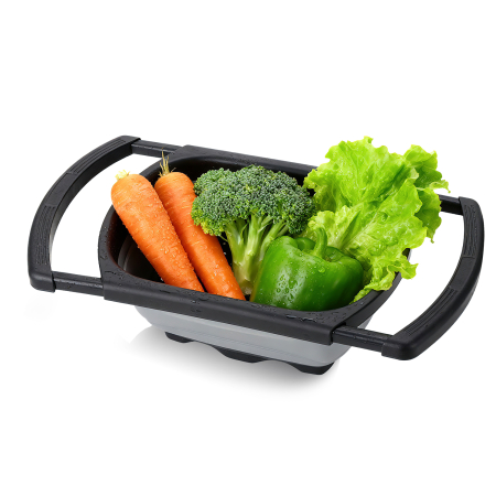 Strecuratoare pliabila pentru legume Swiss Haus-Bakeware, polipropilena, 26x39 cm, negru [5]