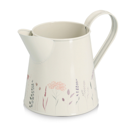 Gradina - Stropitoare/vaza decorativa Zeller, 10x14 cm, 1.5 l, metal, alb