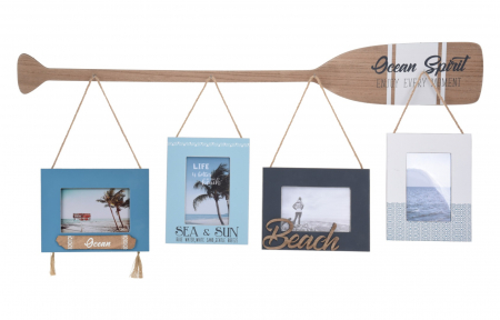 Decoratiuni - Suport 4 fotografii Home&Styling Collection, MDF, 39x41x2.5 cm, multicolor