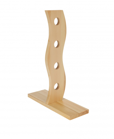 Accesorii Bauturi - Suport 4 sticle vin Excellent Houseware, bambus, 30x10x40 cm, maro