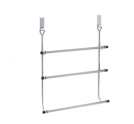 Suport de usa pentru prosoape Zeller, otel cromat, 47.5x56 cm, argintiu [0]
