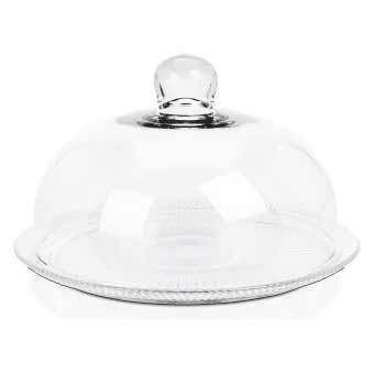 Suporturi prajituri - Suport pentru tort Excellent Houseware, sticla, 30x17 cm, transparent