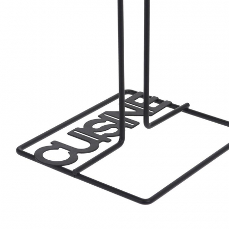 Excellent Houseware kitchen towel roll holder, metal, 13x15.5x30 cm, black [2]