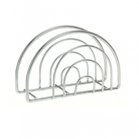 Suport servetele - Suport servetele Excellent Houseware, otel cromat, 14x4x8.5 cm, argintiu