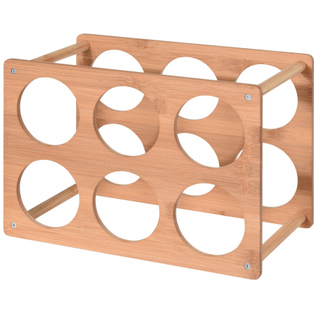 Suporturi si accesorii vin - Suport sticle vin Excellent Houseware, bambus, 35x24x18.5 cm, maro
