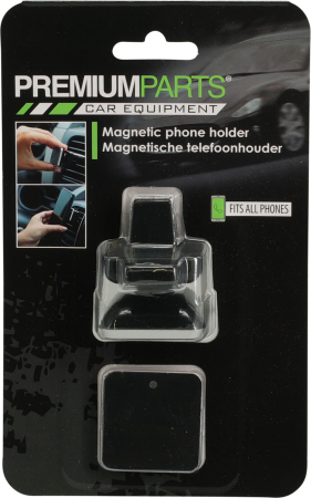 Suport telefon cu magnet Excellent Houseware, silicon/fier, 3.2x4.7, negru [3]