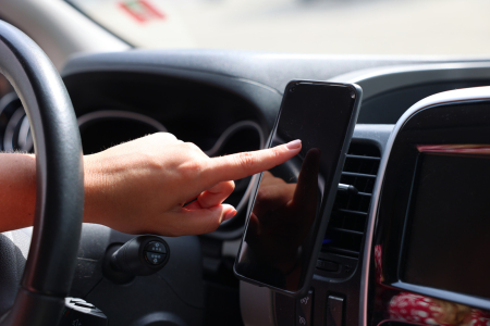 Suport telefon cu magnet Excellent Houseware, silicon/fier, 3.2x4.7, negru [2]