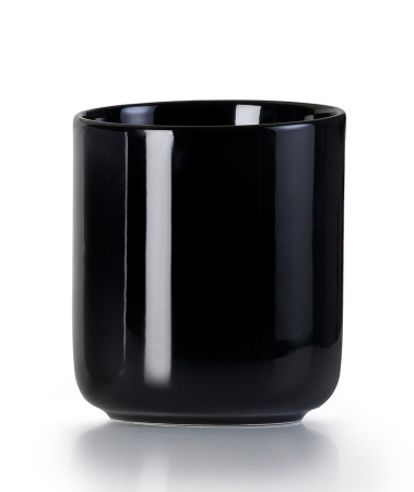 Suport ustensile bucatarie Ibili, portelan, 12x14 cm, negru [1]