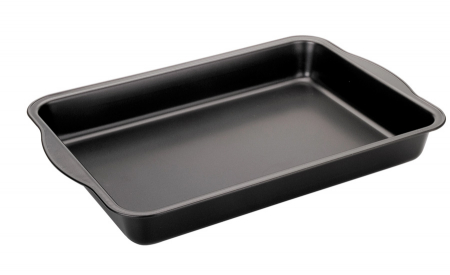 Tava copt Ibili-Moka, otel carbon, 28x18x4 cm, negru [2]