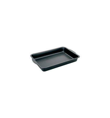 Tavi copt - Tava copt Ibili-Moka, otel carbon, 28x18x4 cm, negru
