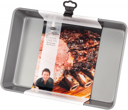 Tava cuptor Stellar-James Martin, otel carbon, 34x24x6.5 cm, argintiu [1]