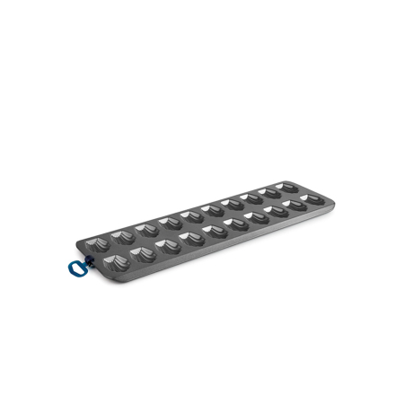 Tavi si forme prajituri - Tava pentru 20 mini briose Ibili-Moka, otel antiaderent, 40x12.5x1 cm, negru