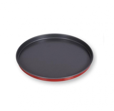 Cookware - Ibili-Venus pizza tray, aluminum, 32x2 cm, red