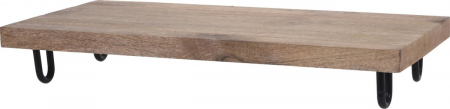 Articole pentru servire - Tava servire Excellent Houseware, lemn mango, 39x19x6 cm, maro