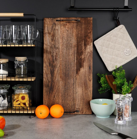 Tava servire Excellent Houseware, lemn mango, 56x30 cm, maro [5]