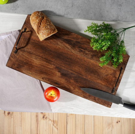 Tava servire Excellent Houseware, lemn mango, 56x30 cm, maro [4]