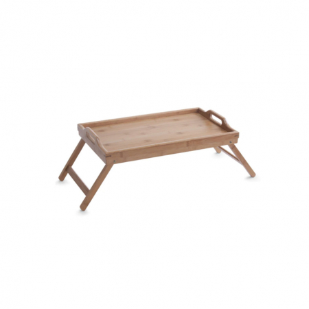 Articole pentru servire - Tava servire pat, bambus, 50x30x21 cm, maro