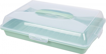Excellent Houseware cake serving and transport tray, polypropylene, 44x31x10 cm, green [0]