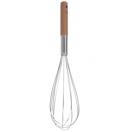 Ustensile pentru gatit - Tel Excellent Houseware, otel inoxidabil/lemn, 32 cm, argintiu/maro