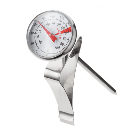 Mixere - Termometru lapte Judge Kitchen, otel inoxidabil, 13.5 cm, -10°C pana la 100°C, argintiu