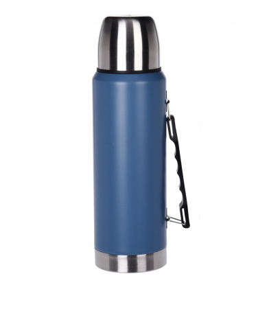 Activitati in aer liber - Termos pereti dubli Excellent Houseware, otel inoxidabil, 9.3x30.5, 1000 ml, albastru