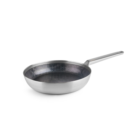 Cookware - 5ply Hybrid Pro Frying Pan Ibili, stainless steel, 24x5x19,5 cm, silver