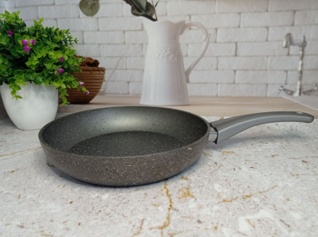 Tigaie adanca OMS, aluminiu, 24 cm, gri [5]
