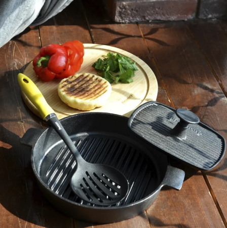 Tigaie grill Fissman, fonta, 26x5 cm, negru [3]