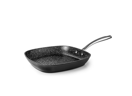 Cookware - Ibili Quarzo grill pan, forged aluminum, 28x28x4 cm, black/silver